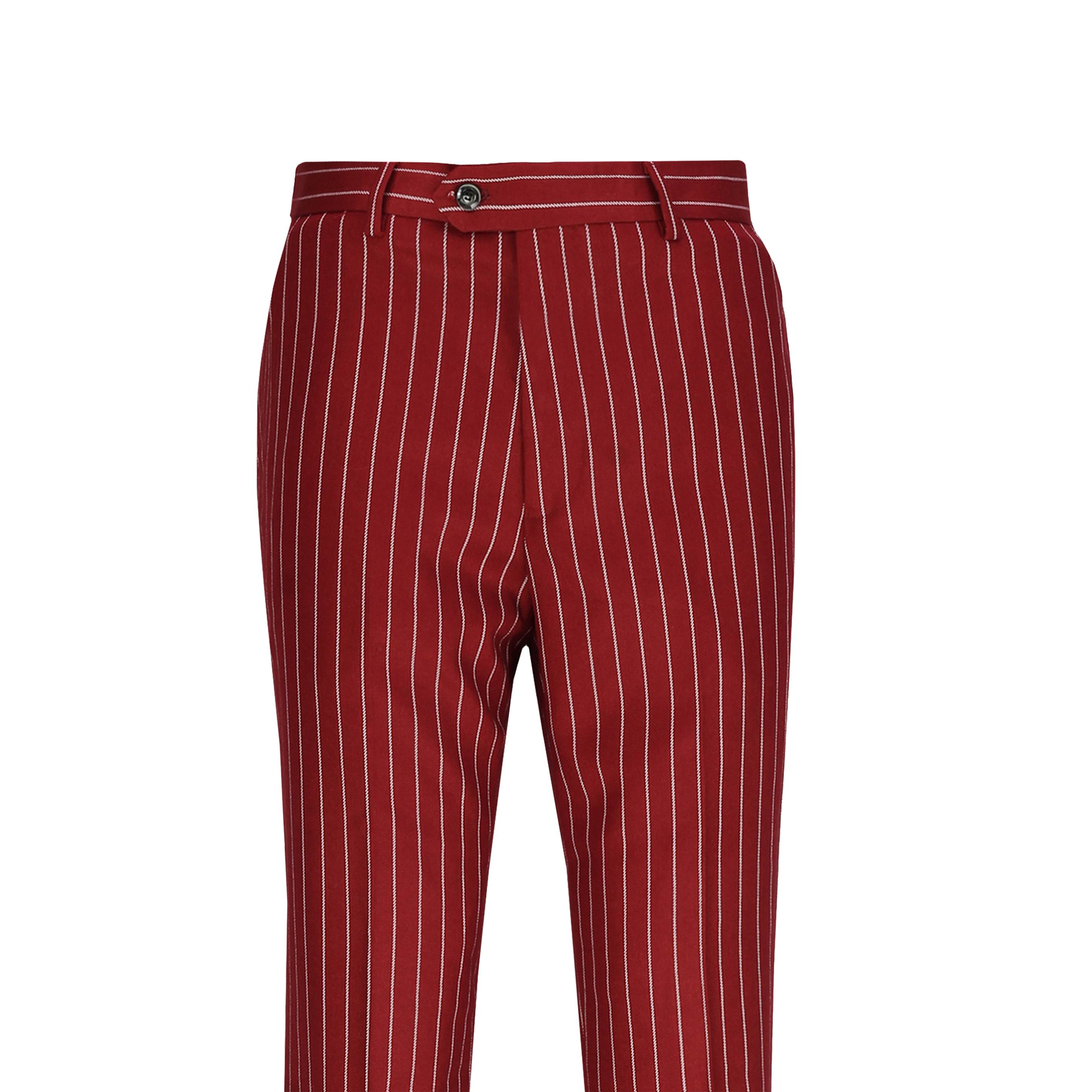 black pinstripe trousers men